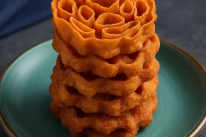 Chaklis on a Turquoise Plate